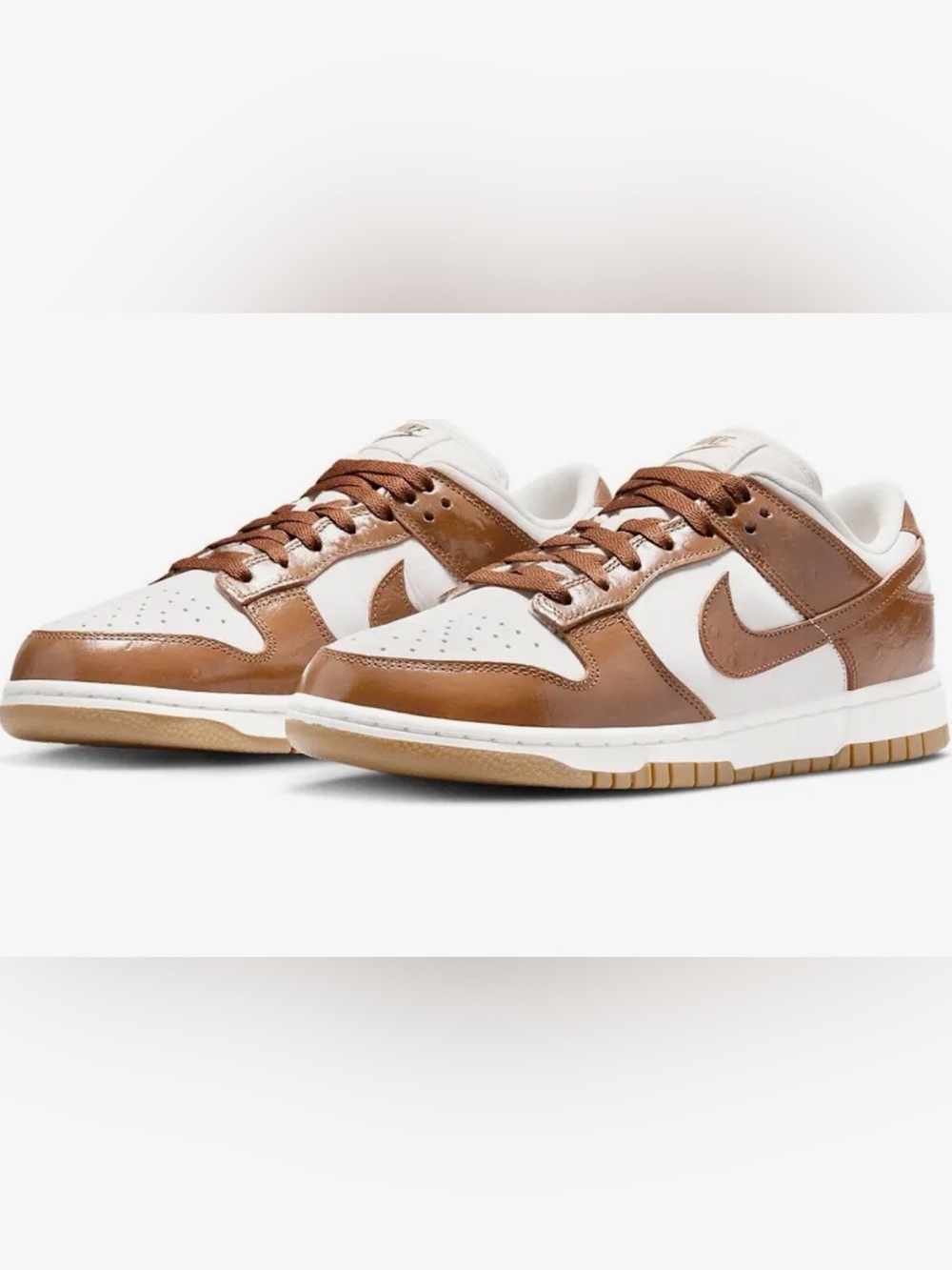 Nike Womens Dunk Low LX Ale Brown Ostrich FJ2260-001 Women Size 11